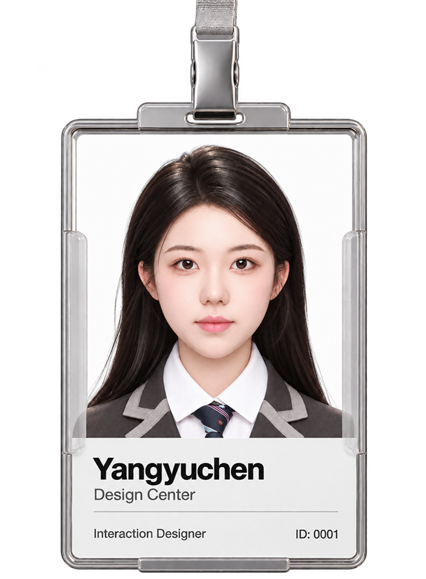Yangyuchen — Interaction Designer ID card