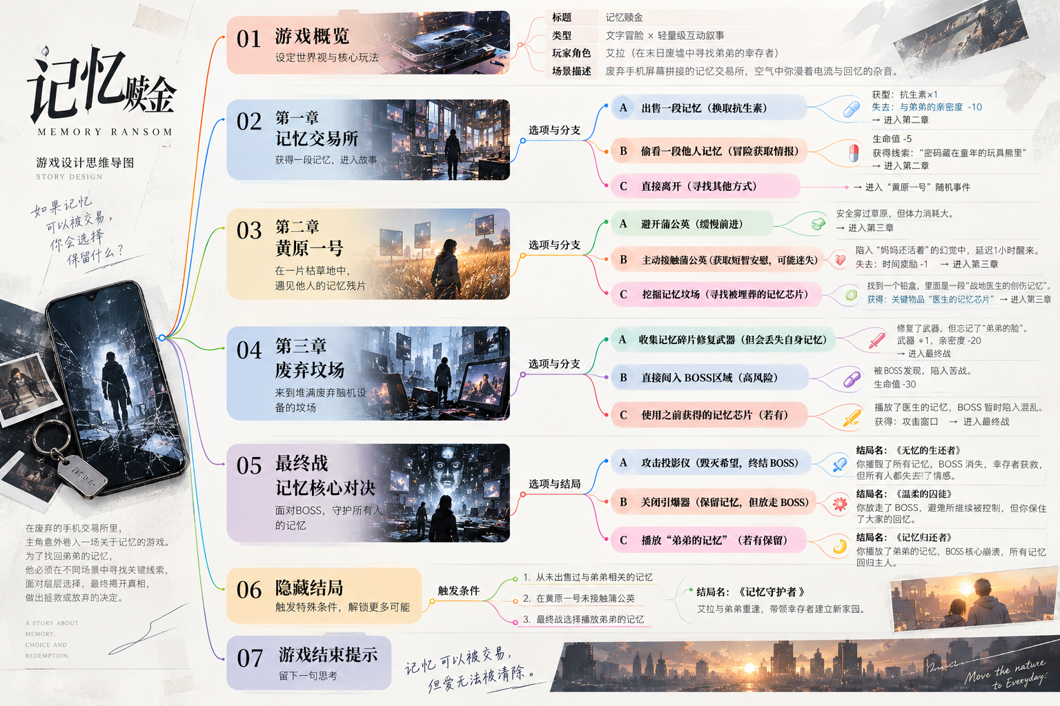 《记忆赎金》故事设计思维导图完整原板