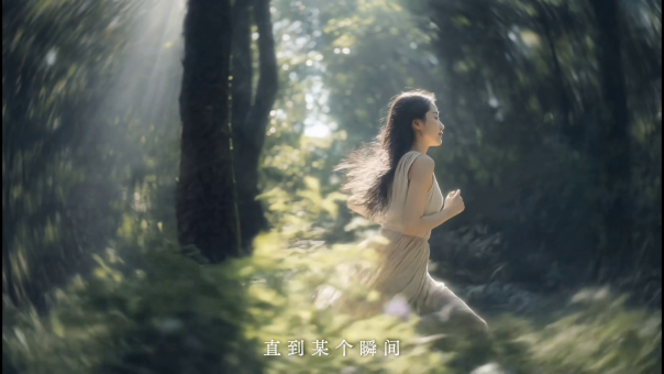 广告画面一:奔跑中的青春瞬间