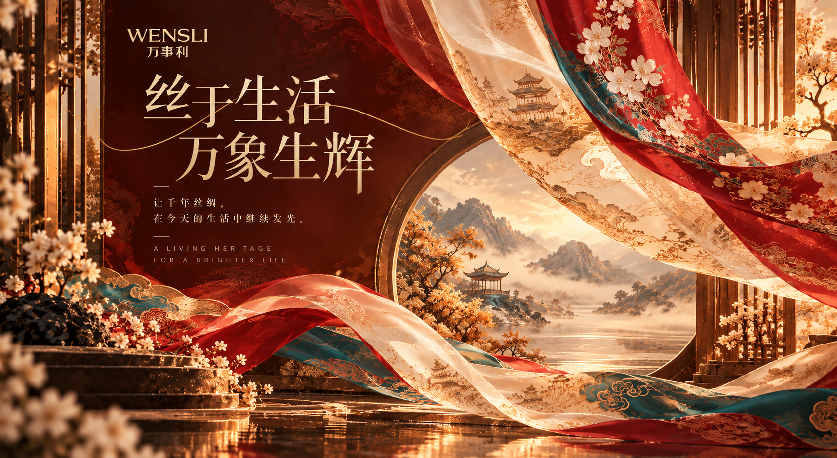 万事利丝于生活万象生辉视觉创作