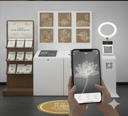 手机 AR 丝绸纹样创作