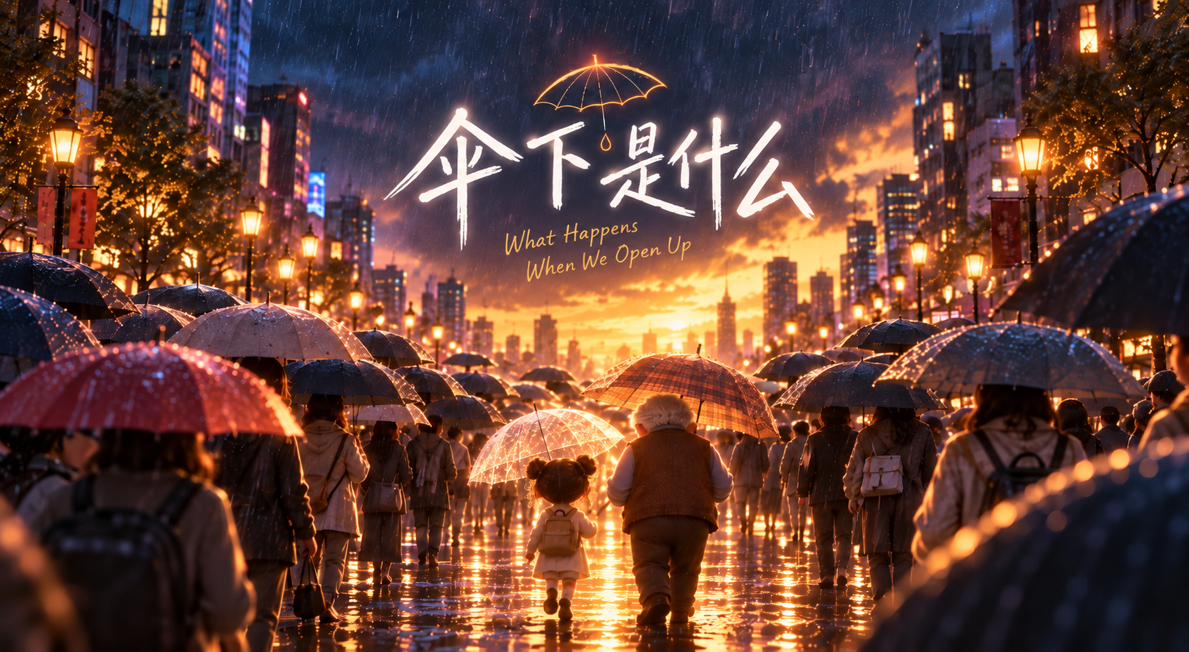 伞下是什么视觉创作