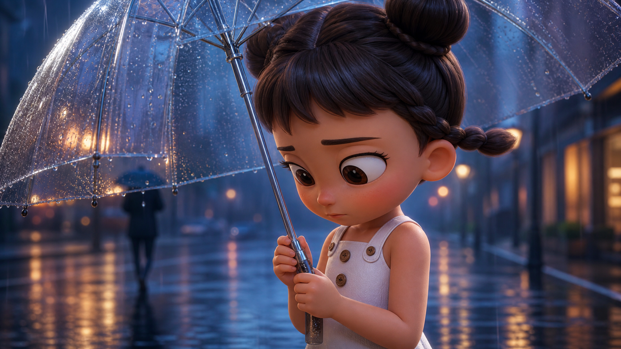 Girl with umbrella